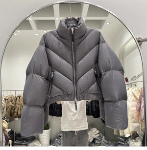 206pcs Wholesale 90% White Duck Down Jackets - Full Inventory Pallet Deal - Premium High-Fill Winter Coats - US XS-M Sizing - Professional Reseller Liquidation