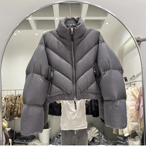 206pcs Wholesale 90% White Duck Down Jackets - Full Inventory Pallet Deal - Premium High-Fill Winter Coats - US XS-M Sizing - Professional Reseller Liquidation