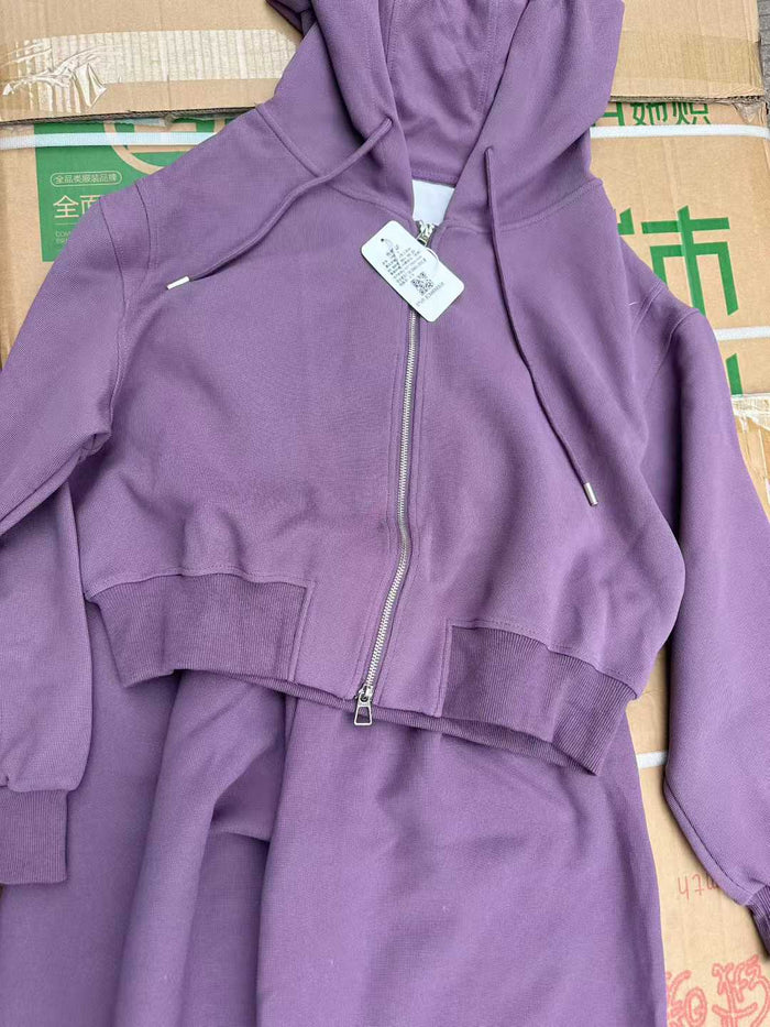 1100 Sets Wholesale Athleisure Sweatsuits - 3-Color Essential Tracksuit Bundle - Premium French Terry/Fleece - US Sizing S-XL - Bulk Liquidation Pallet
