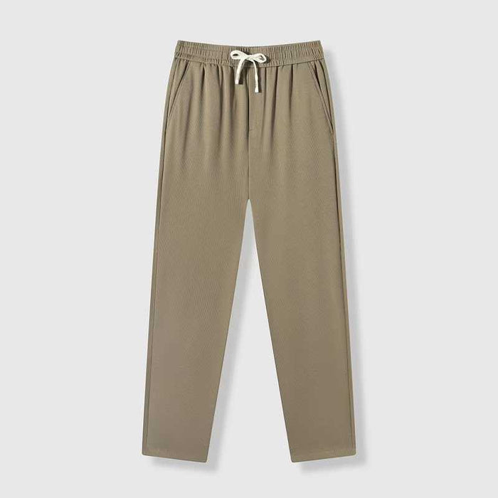 3000pcs Wholesale Men’s Textured Drawstring Pants -Factory Clearance One-Size Easy Fit Lounge Trousers - Black & Coffee Factory Tail Order - $1.90 Clearance Lot