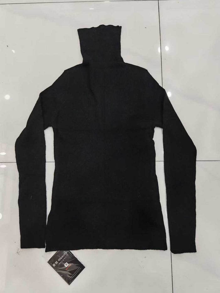 2,000 pcs Women’s 100% Wool Turtleneck Sweaters – Ultra-Slim Stretch Knit – Boutique Basic Winter Layer – Factory Tail-Order Clearance – $2.50 Bulk Stock Lot