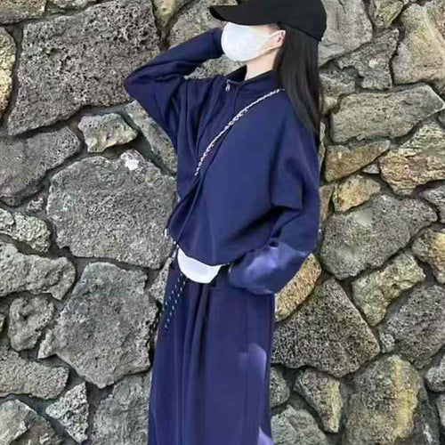 2,500 Sets Wholesale Fleece-Lined Women’s Streetwear Tracksuit – Oversized Zip Hoodie & Wide-Leg Sweatpants Set – Winter Athleisure Lounge Outfit – $3.80 Full Stock Liquidation Lot