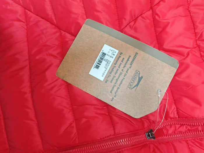 24,000pc Wholesale Slazenger Heritage Sports Lightweight Padded Jackets -Take-All Liquidation - Red & Navy Heritage Quilted Coats - Authentic Export Surplus Stock Lot