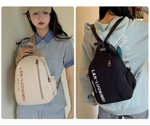 360pcs Wholesale Casual Sling Backpack Lot – Multi-Pocket Lightweight Crossbody Bags for Daily Travel & Urban Use – Assorted Colors Small Backpack Stock for Boutique Resale