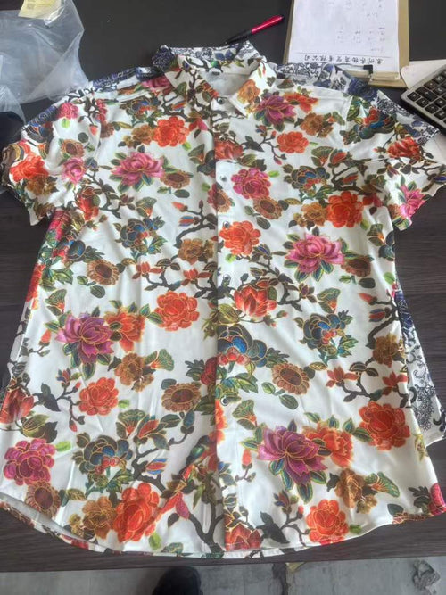 80,000pcs Bulk Mercerized Cotton Men's Shirts - Premium Silky Luster Apparel - Take-All Factory Clearance - High-End Boutique Tail Order Stock - Breathable Luxury Summer Essentials Lot