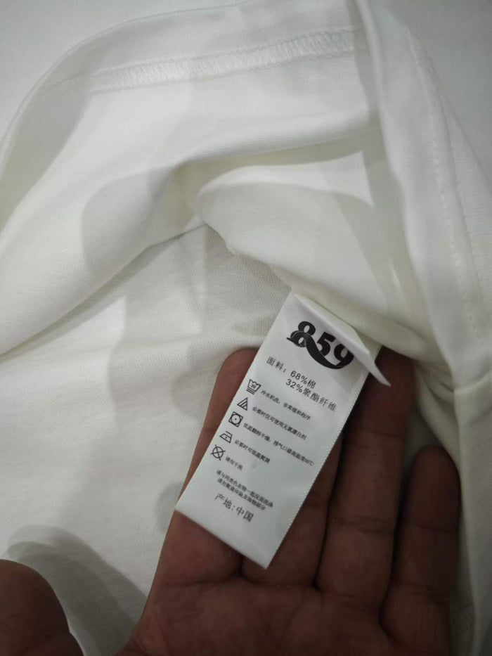 1000pcs Bulk 859 Rainbow Logo T-Shirts - 220g Heavyweight Cotton Blend - Liquidation Stock Lot for Resellers - Original Tagged Premium Basics