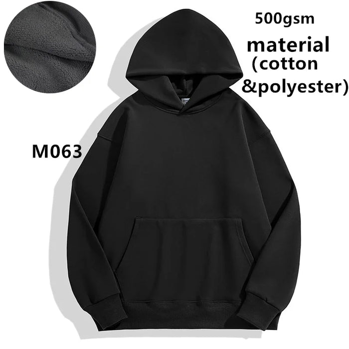 French Terry Drop Shoulder Men Hoodies | High Volume Custom Sourcing Blanks