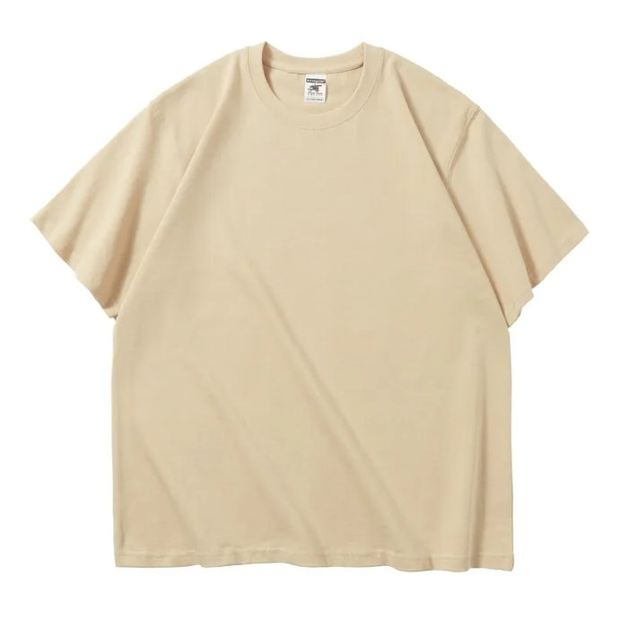 350gsm Sense Heavy Cotton Embossed T Shirts with Custom Embossing Logo for Men