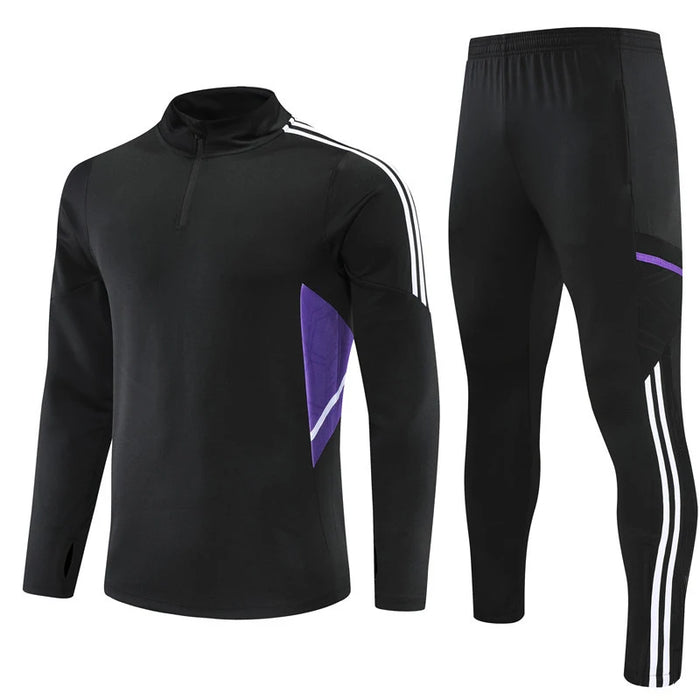 Custom 250gsm Polyester Spandex Heat Transfer Long Sleeve Suit for Club Soccer Training