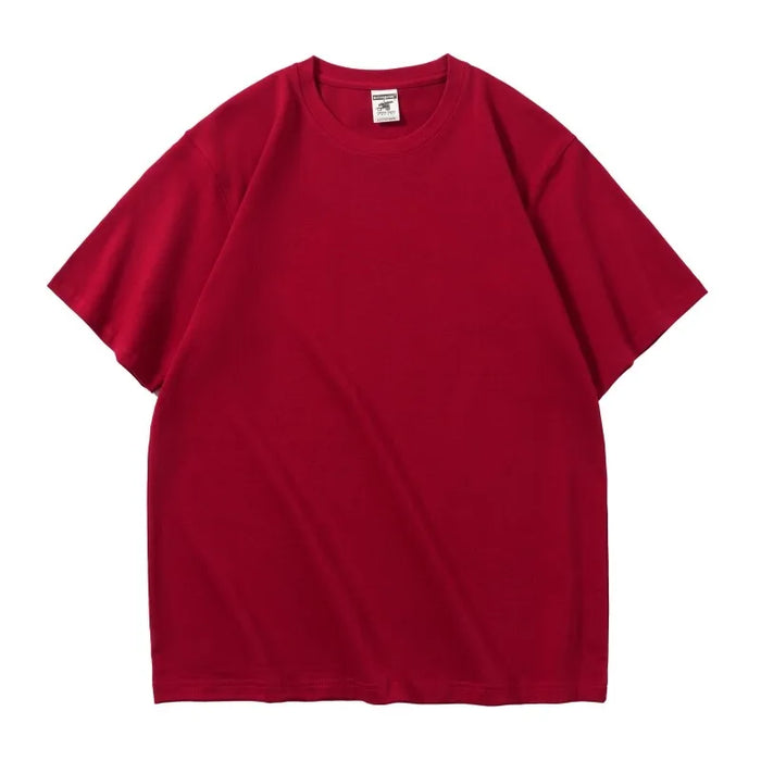 350gsm Sense Heavy Cotton Embossed T Shirts with Custom Embossing Logo for Men