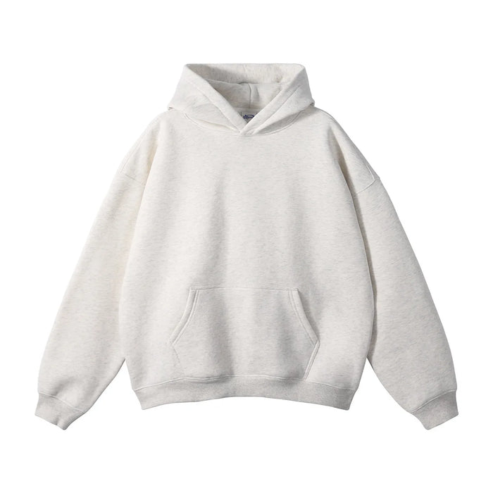 350gsm Polyester Cotton Screen Printing Drop Shoulder Pullover | Wholesale Custom Hoodies