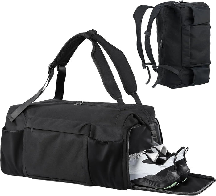 Nylon Coated Convertible Weekender Bag