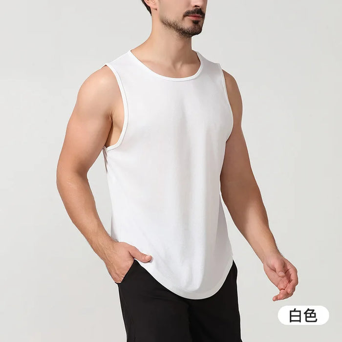 Custom Quick Sleeveless Training Top | Men's 100 Polyester Dry Workout Tank
