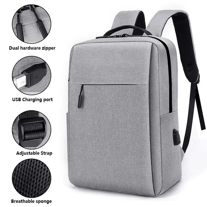 Nylon Coated Multi-Pocket Travel Backpack