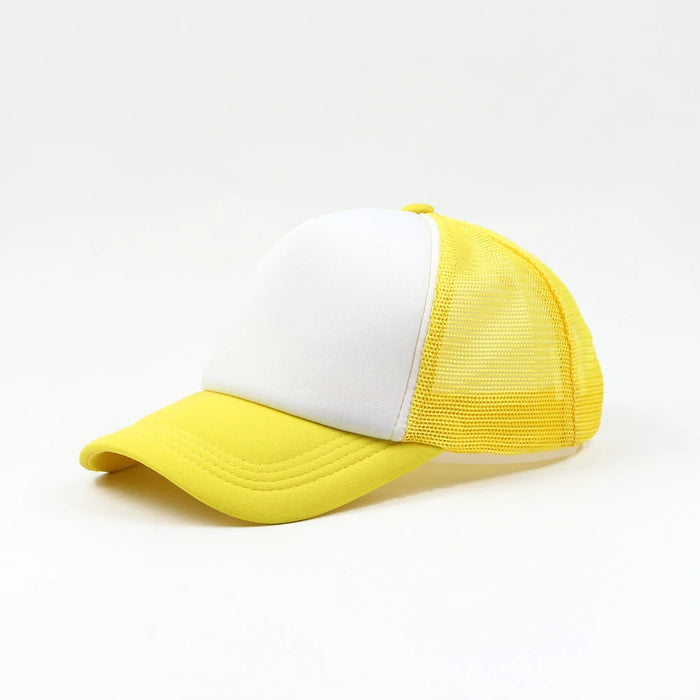 Polyester Cotton Mesh Machine Embroidery 5 Panel Trucker Cap