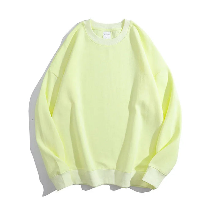 300Gsm Cotton Fabric Custom Embroidery Pullover | Wholesale Oversized Crew Neck Sweatshirts
