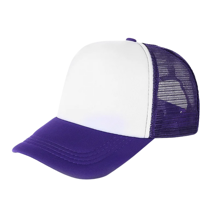 100 Polyester Oxford Five Panel Sublimation Blank Foam Trucker Hat | Wholesale Plain Mesh Caps