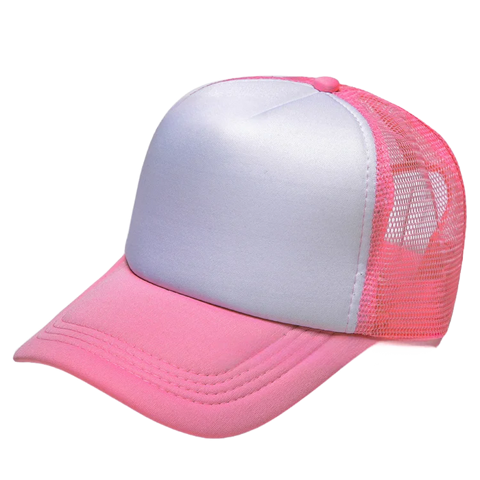 100 Polyester Oxford Five Panel Sublimation Blank Foam Trucker Hat | Wholesale Plain Mesh Caps