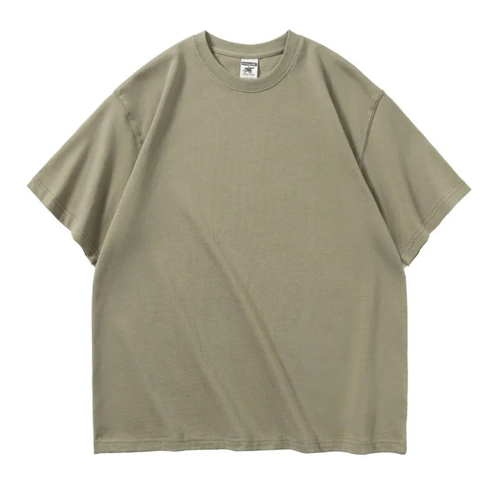 350gsm Sense Heavy Cotton Embossed T Shirts with Custom Embossing Logo for Men