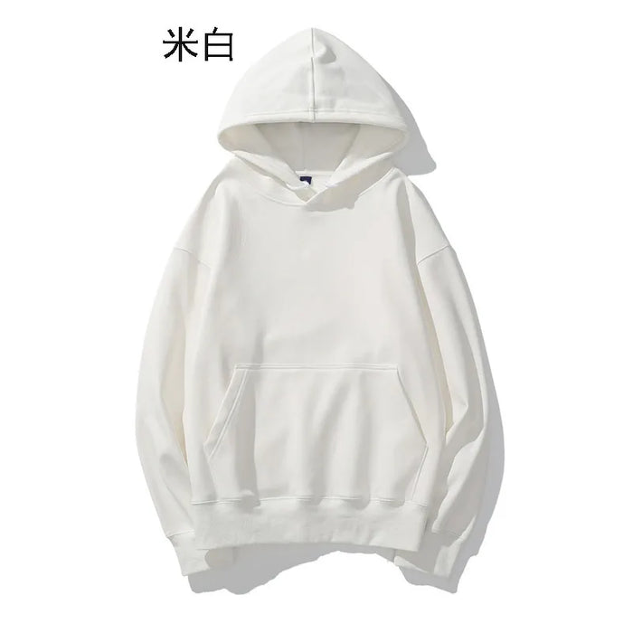 Heavyweight Cotton Brushed Knit Pullover Hoodie