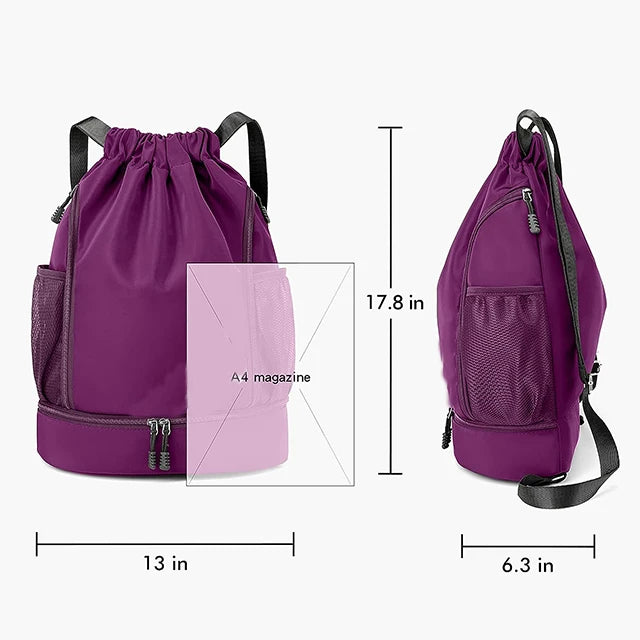 Nylon Woven Drawstring Sports Bag