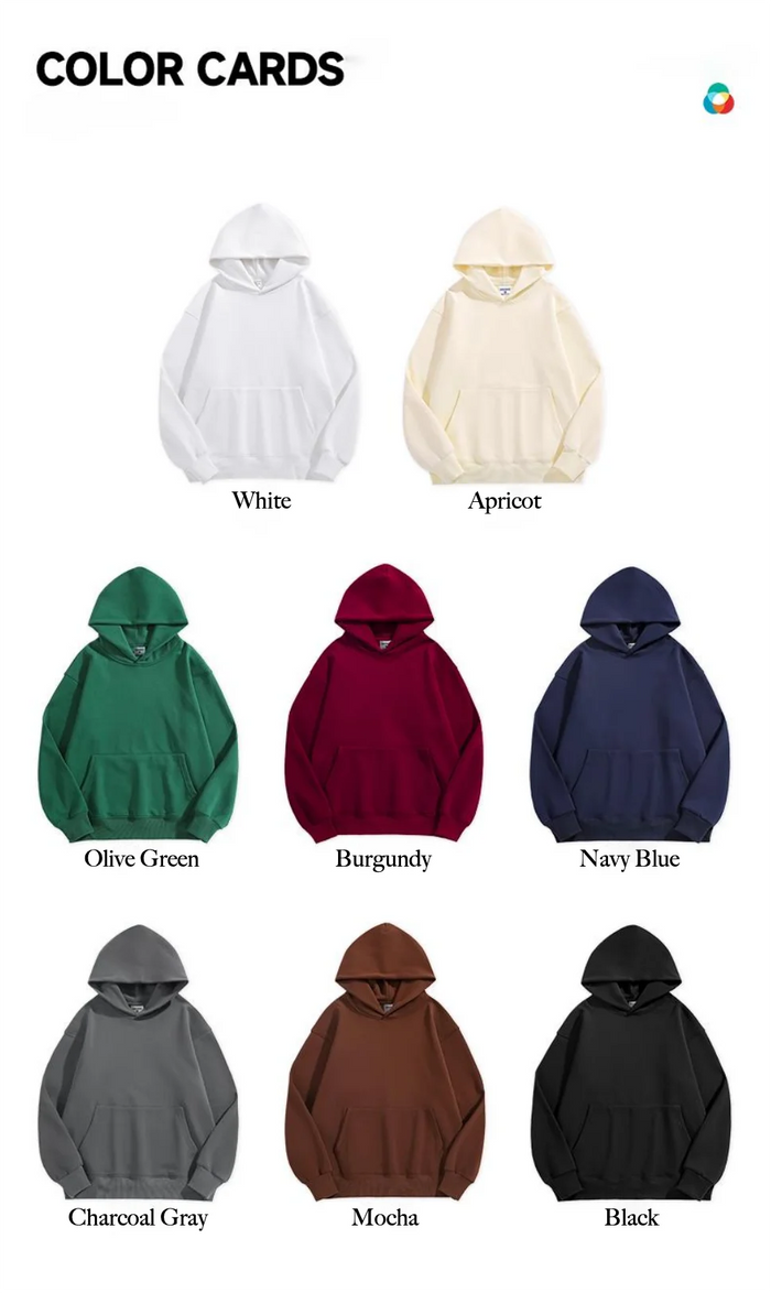 500g Cotton Polyester Blend Heat Transfer Top Custom Hoodie Creation