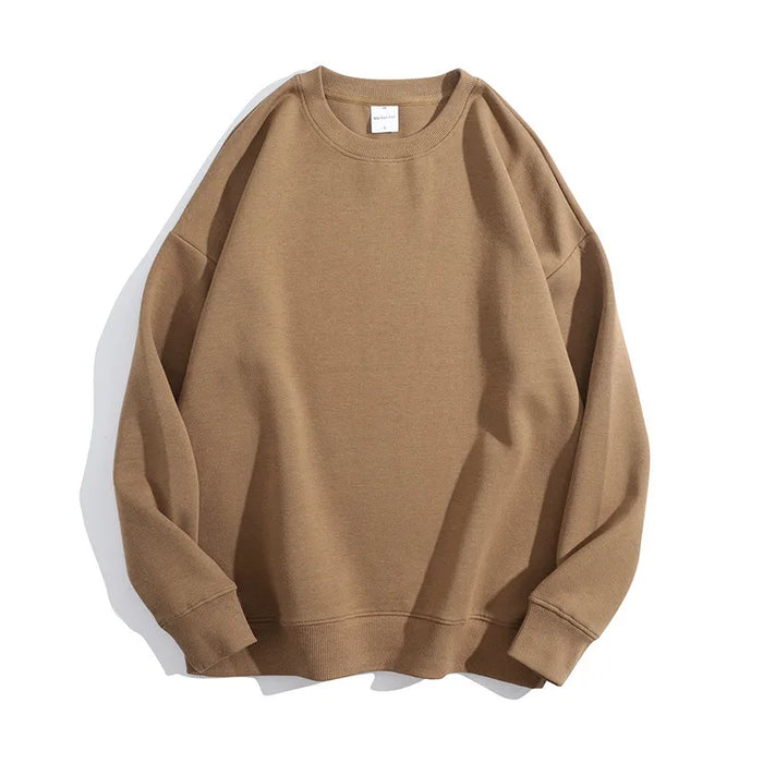300Gsm Cotton Fabric Custom Embroidery Pullover | Wholesale Oversized Crew Neck Sweatshirts