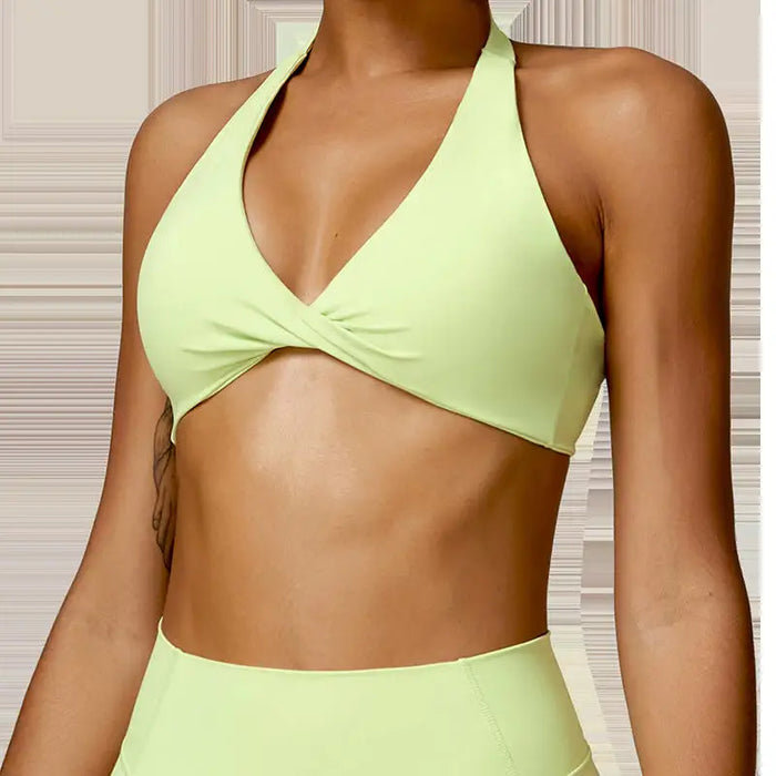 Nylon Spandex Blend Seamless Knit Workout Set