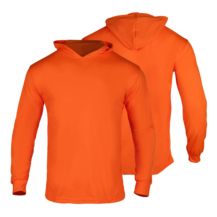 100% Polyester Fluorescent Reflective Safety Hoodie with Utility Pockets