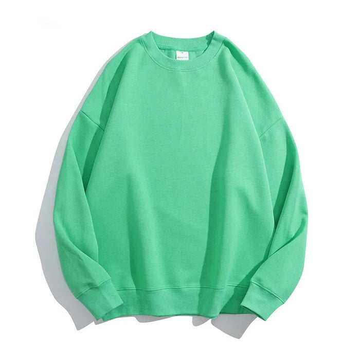 300Gsm Cotton Fabric Custom Embroidery Pullover | Wholesale Oversized Crew Neck Sweatshirts