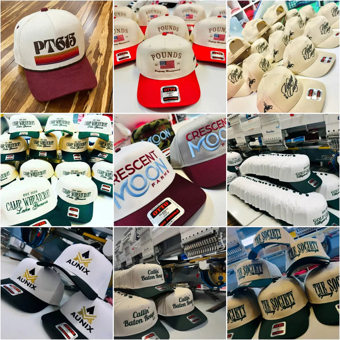100 Cotton Canvas 3D Embroidery 5 Panel Caps | OEM Custom Hats