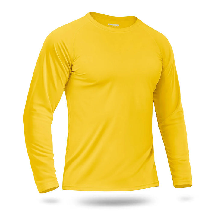 Custom LOGO Men's Sun Protection T-Shirt 145g Polyester Long Sleeve Sun Protection T-Shirt Bulk Wholesale