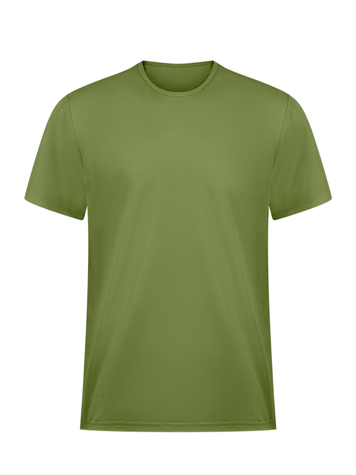 Cotton Plain-Knit Regular-Fit T-Shirt