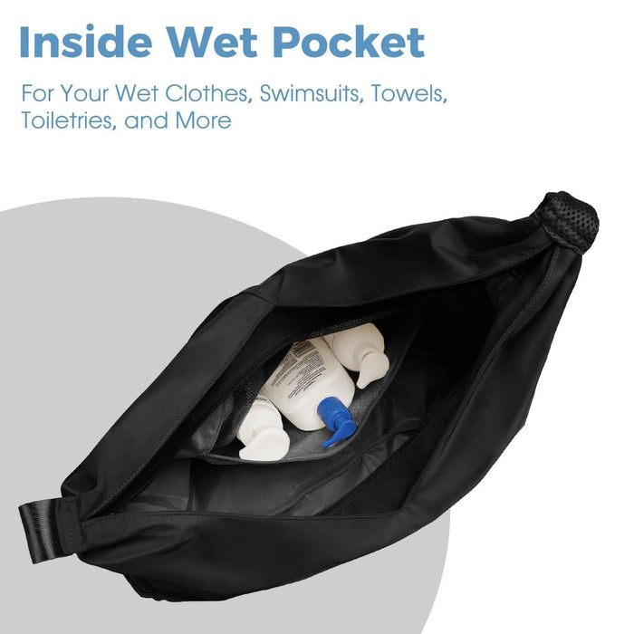 Nylon High-Density Woven Hobo Gym Bag