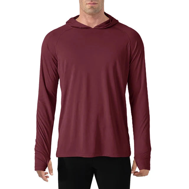 145g Knitted 100% Polyester Long Sleeve Fishing Shirt Men Rash Guard