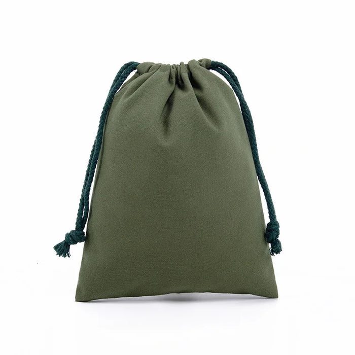 Cotton Canvas Value Drawstring Pouches