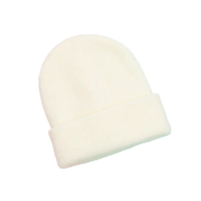 100% Acrylic Jacquard Fabric Custom Logo Striped Winter Ski Traveling Beanie Hats
