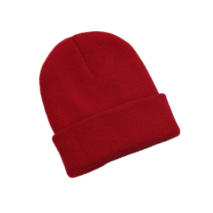 100% Acrylic Jacquard Fabric Custom Logo Striped Winter Ski Traveling Beanie Hats