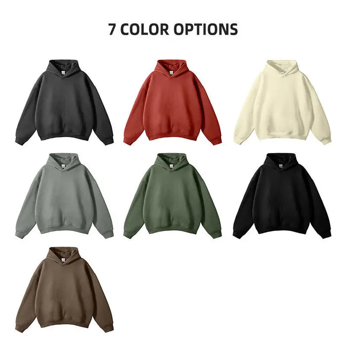 500G French Terry Pullover Men High Heavyweight Cotton Custom Hoodie