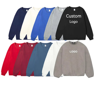 240g 100% Polyester Heat Transfer Logo Sweatshirts Regular Fit Crewneck Pullover