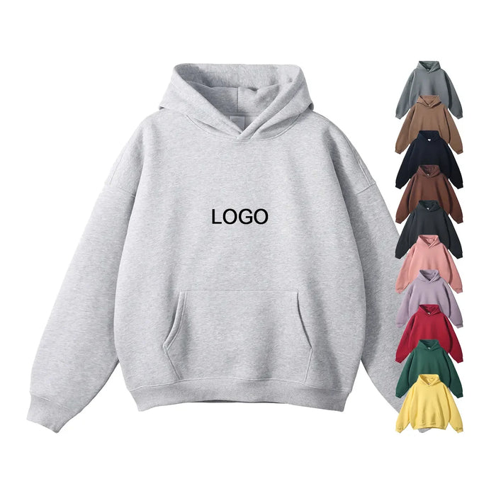 Heavyweight 350gsm Cotton Polyester Pullover Sweatshirt High Fit Blank Blanks
