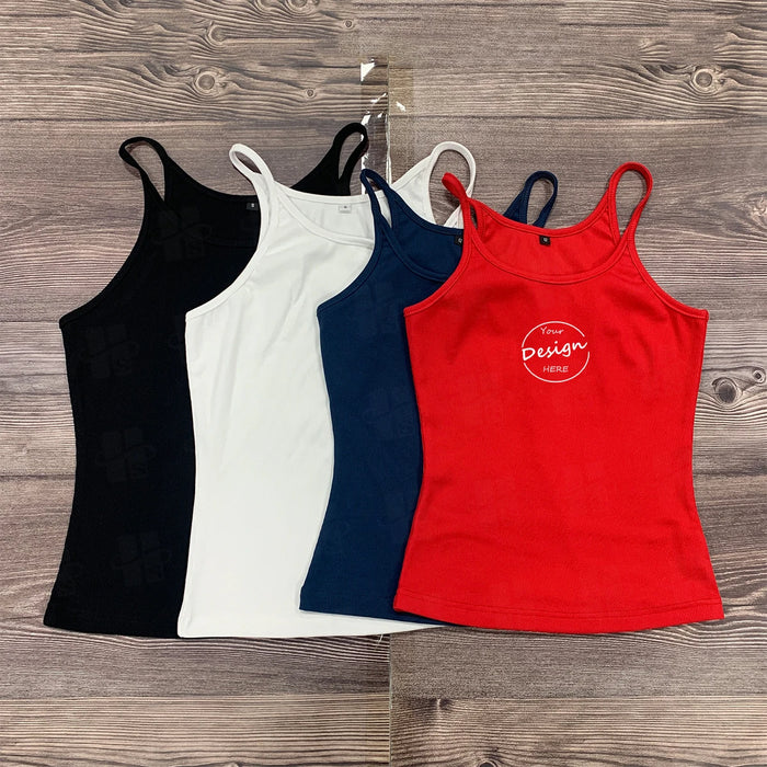 Spandex Knitted OEM Active Custom Top Street Wear Tops Top Workout Clothing Ladies Custom Embroidered Cotton Street Wear Womens Ribbed Tank Tops Women