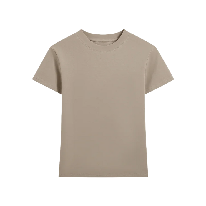 220GSM Cotton 3D Embossed Slim Fit Women Summer T Shirt | Wholesale High Logo Custom T