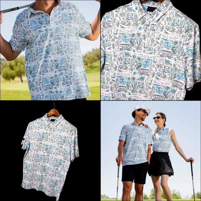 Custom Polyester Spandex Blade Collar Golf Polo Shirt Factory Sourcing 88% Polyester 12% Spandex 160g Sublimation Custom Polo Shirt