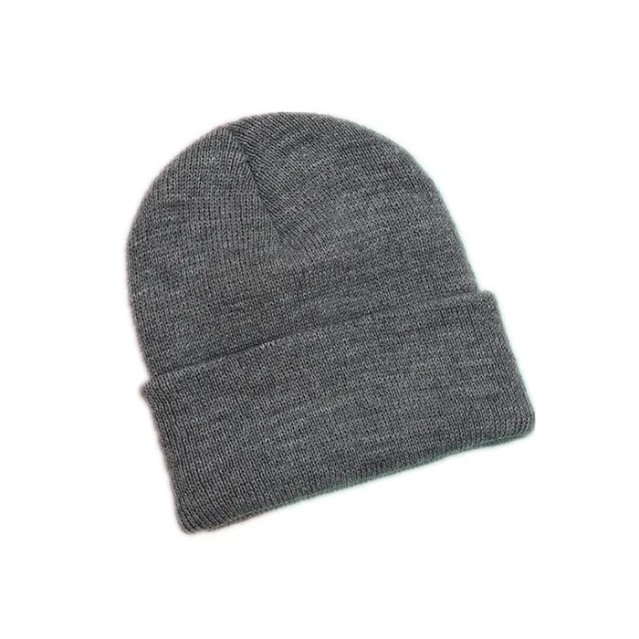 100% Acrylic Jacquard Fabric Custom Logo Striped Winter Ski Traveling Beanie Hats