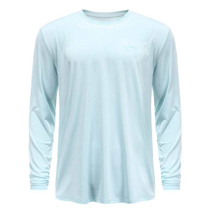 175gsm Polyester Spandex Sublimation Long Sleeve Performance Fishing Shirts Hot Design Dry Men Apparel