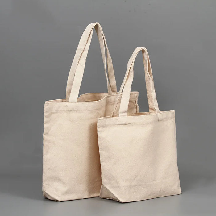 Cotton Canvas Customizable Shoulder Tote Bag