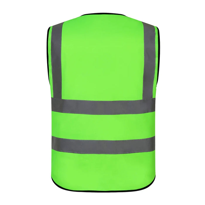 100% Polyester Mesh High Visibility LED Reflective Safety Vest with Utility Pockets