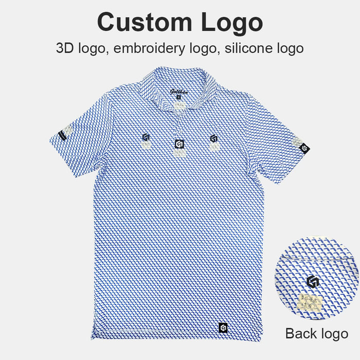 High Fit Polyester Spandex 180 GSM Custom Embroidery Logo Shirts