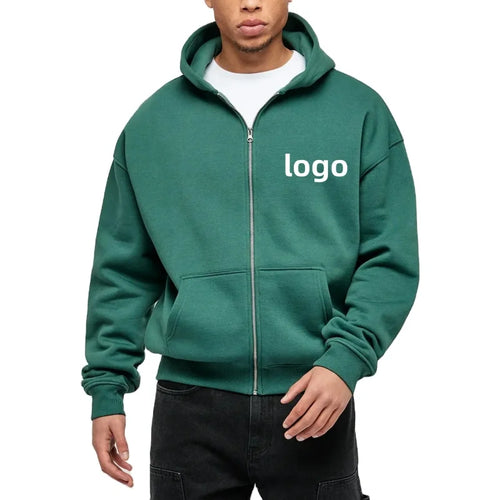450gsm French Terry Heavyweight Zip Up Hoodie | Custom Blanks